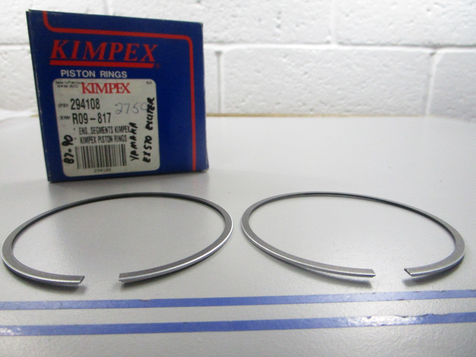 NEW 294108 Replaces: R09-817 Kimpex 2 Piston Ring Set 0810