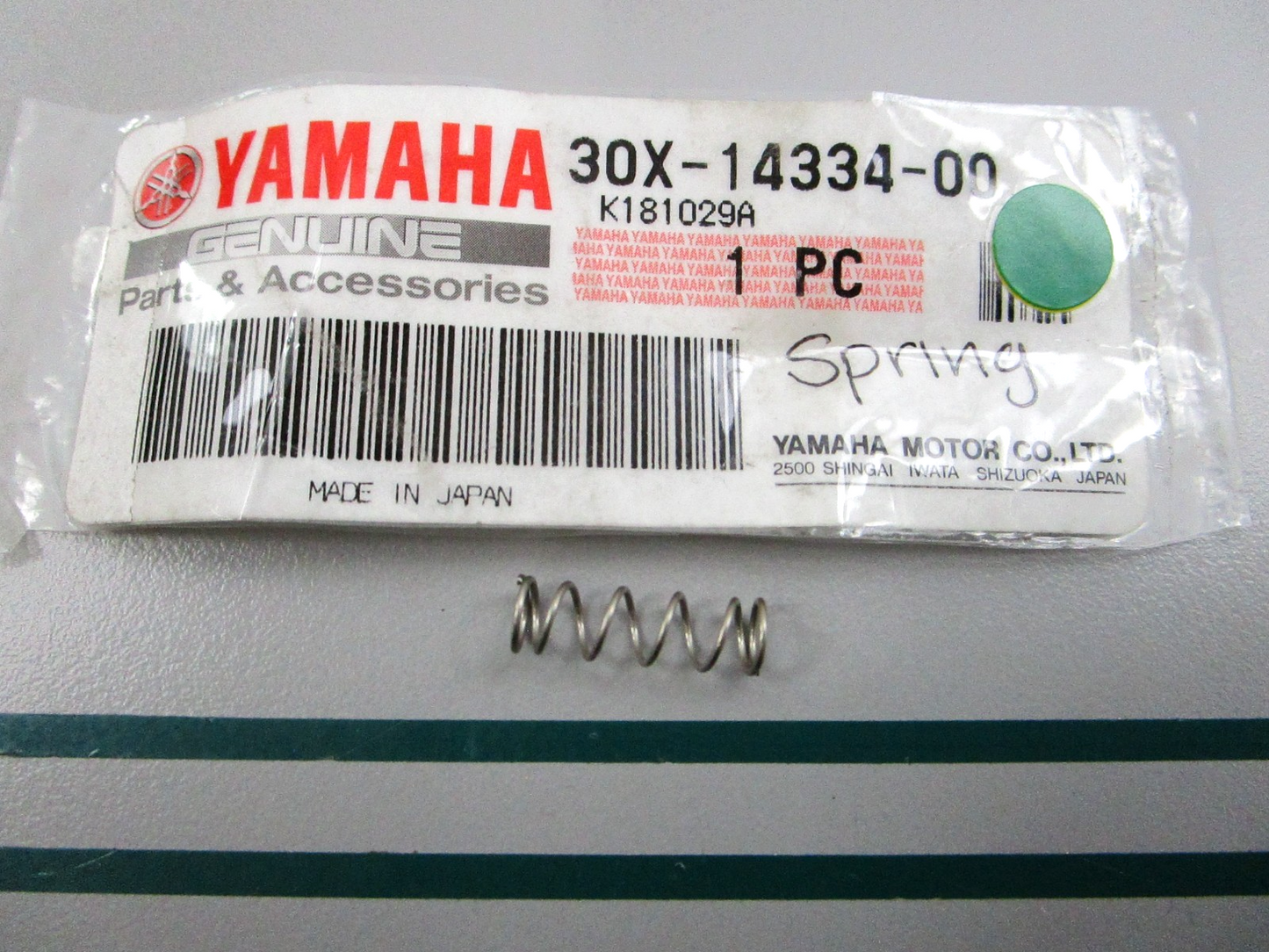 NEW OEM 30X-14334-00-00 Yamaha Spring 0810