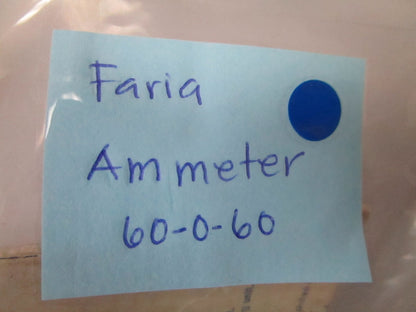 *NEW* 0810 Faria Ammeter 60-0-60