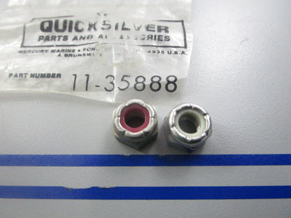 *NEW OEM* (LOT OF 2) 0810 Mercury Quicksilver Nut 11-35888