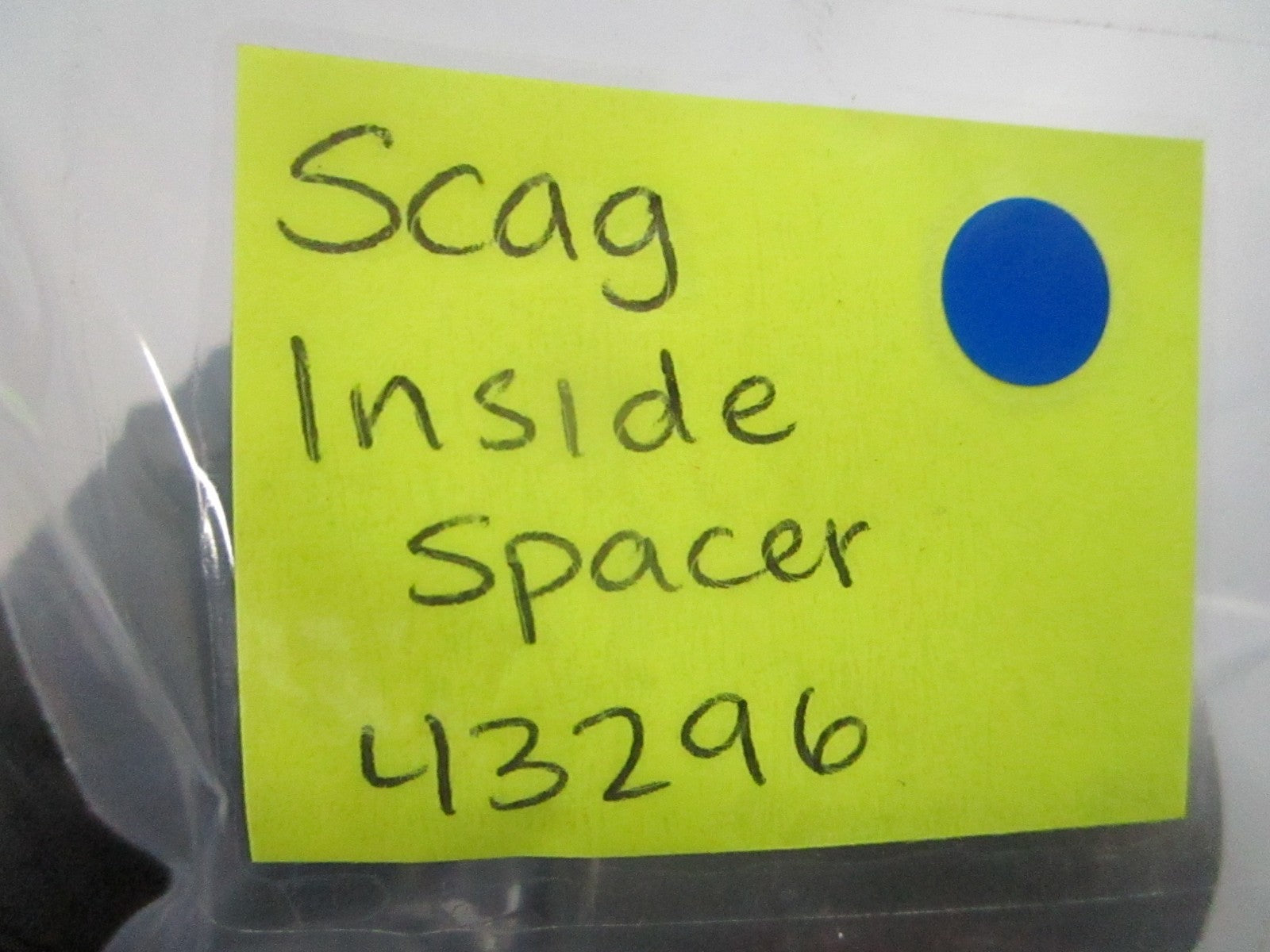 NEW OEM Scag 43296 Inside Spacer 0810