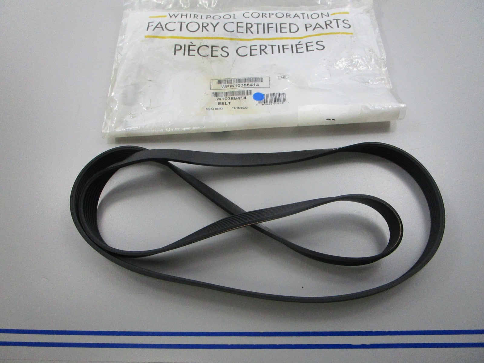NEW OEM WPW10388414 Whirlpool Belt 0810