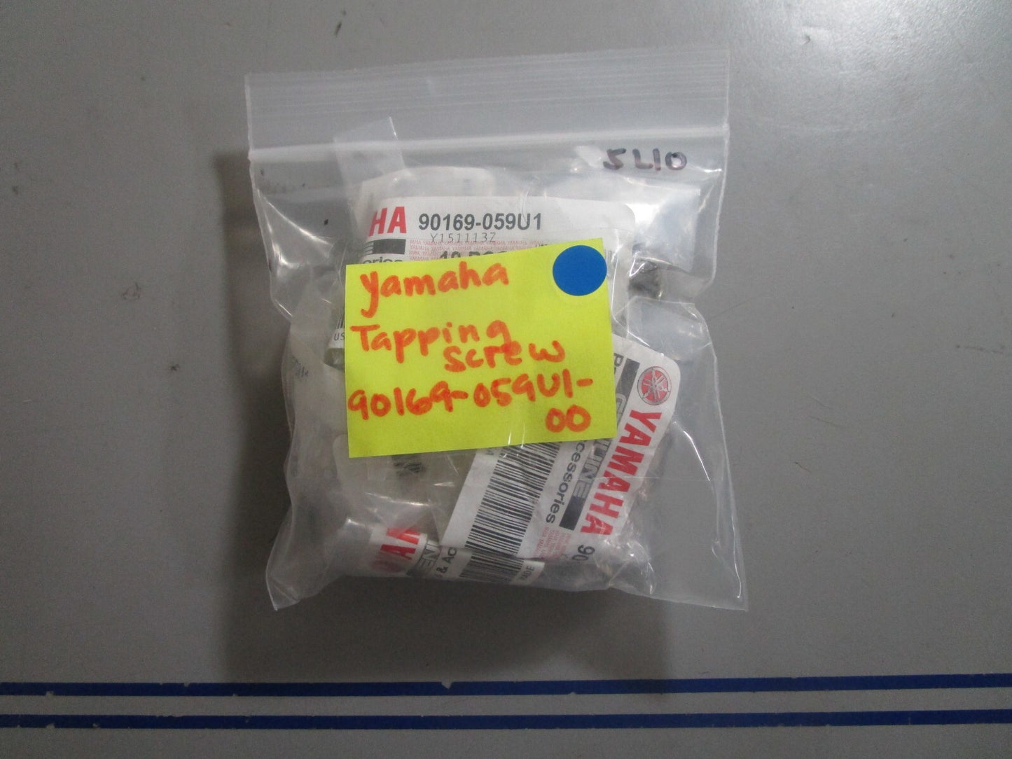 *NEW OEM* (LOT OF 10) 0810 Yamaha Tapping Screw 90169-059U1-00