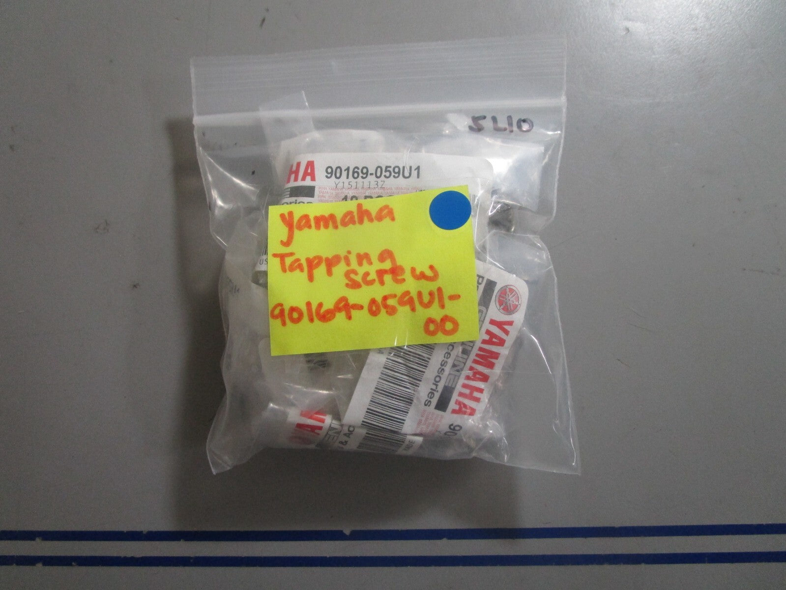 *NEW OEM* (LOT OF 10) 0810 Yamaha Tapping Screw 90169-059U1-00