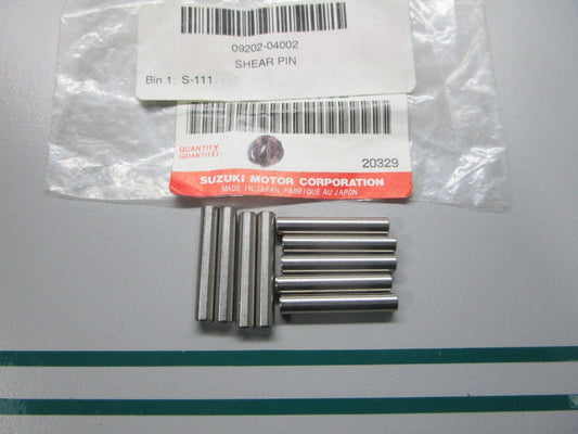 NEW OEM (LOT OF 9) 09202-04002 Suzuki Shear Pin 0810