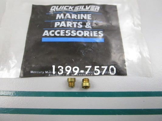NEW OEM (LOT OF 2) 1399-7570 Mercury Quicksilver .040 Main Jet 0810
