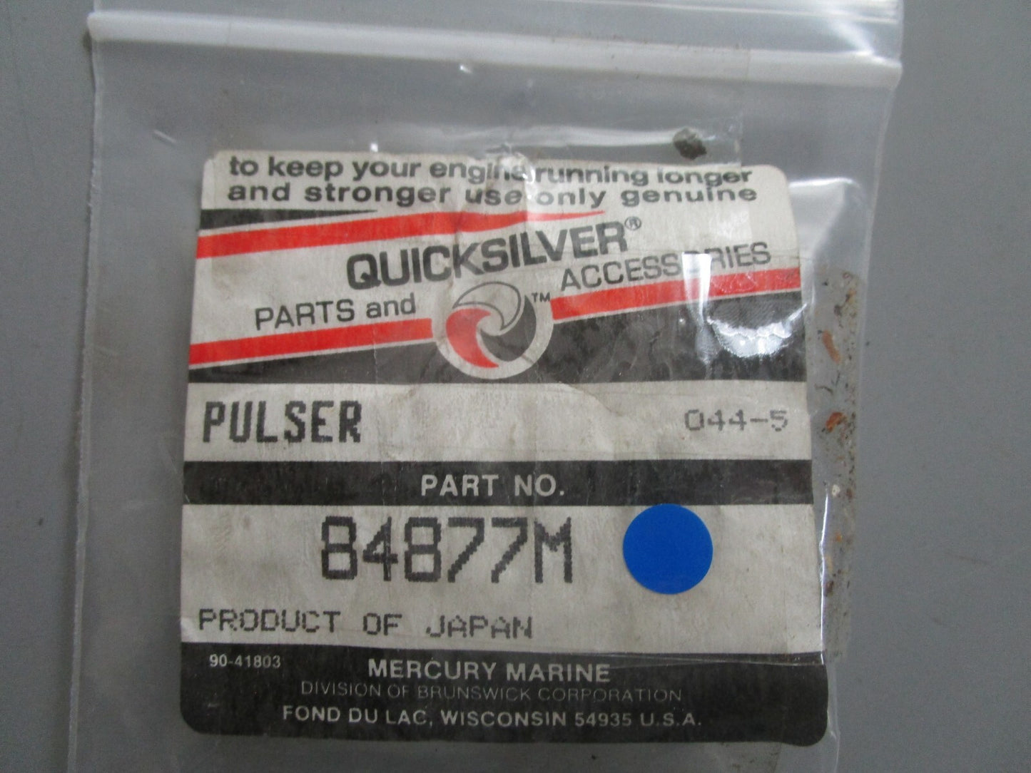 *NEW OEM* 0810 Mercury Quicksilver Pulser 84877M