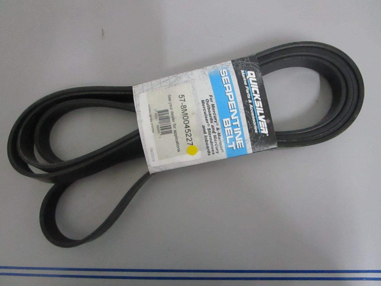 *NEW OEM* 0820 Mercury Quicksilver Serpentine Belt 57-8M0045227