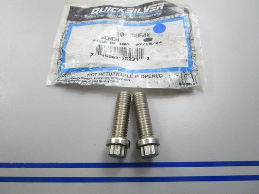 NEW OEM (LOT OF 2) 10-58640 Mercury Quicksilver Screw 0810