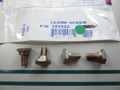 NEW OEM (LOT OF 4) 321922 0321922 OMC Johnson Evinrude Clamp Screw 0810