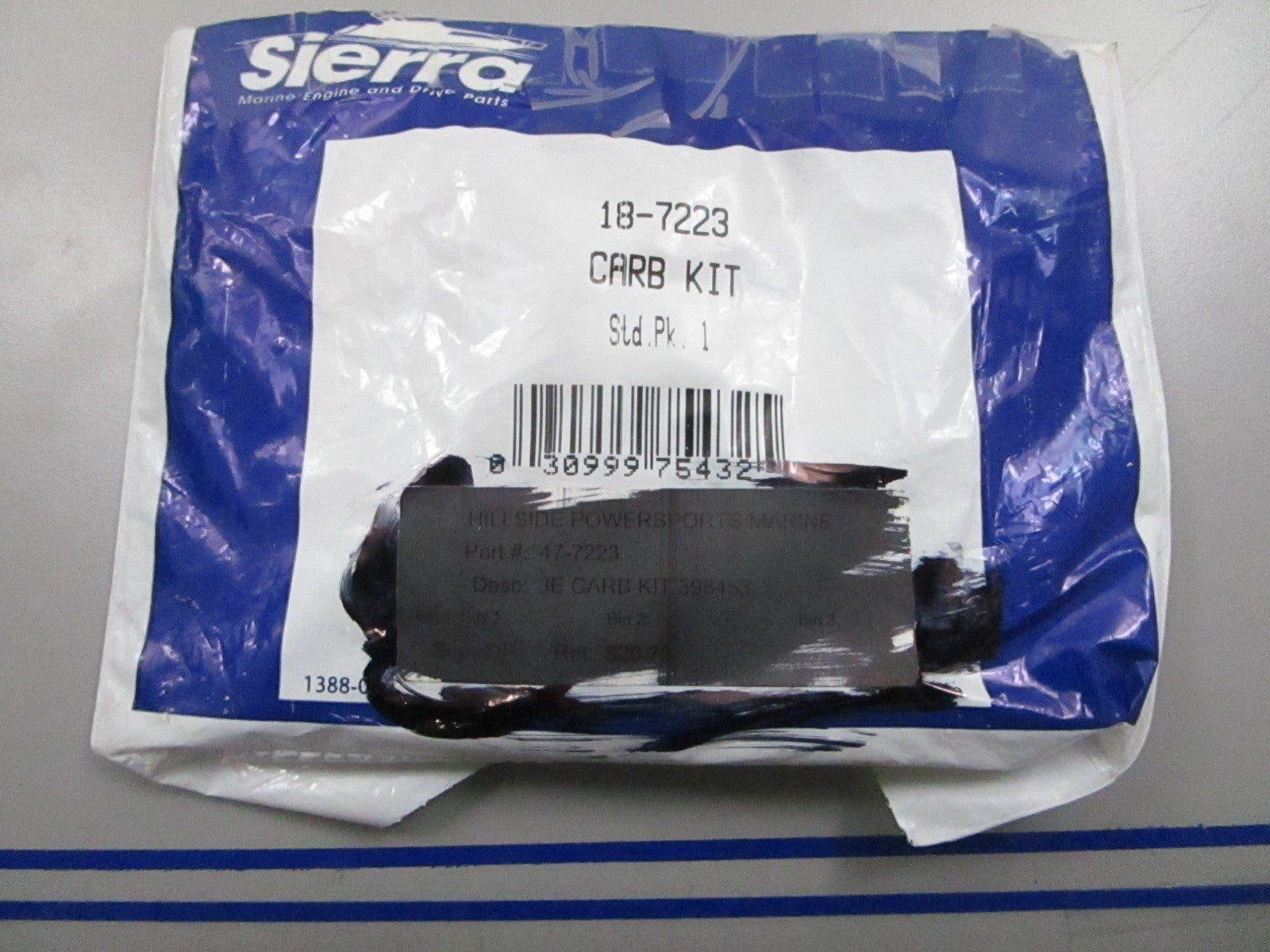 *NEW* 0810 Sierra Carburetor Kit 18-7223 Replaces: Evinrude 398453 0398453