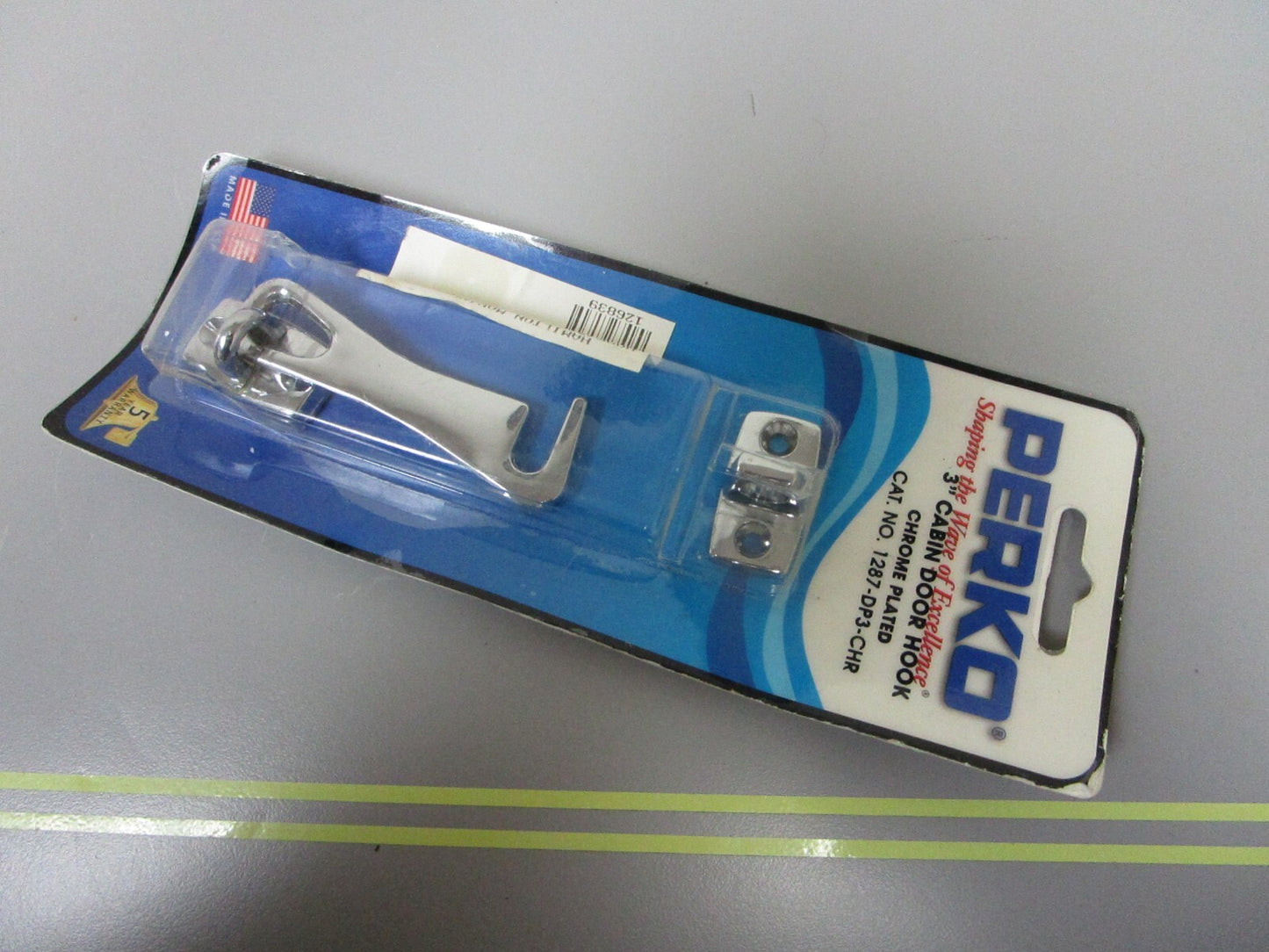 *NEW OEM* 0720 Perko 3" Chrome Cabin Door Hook 1287-DP3-CHR