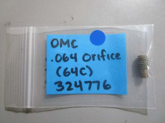 *NEW OEM* 0810 OMC Johnson Evinrude .064 Orifice (64C) 324776 0324776