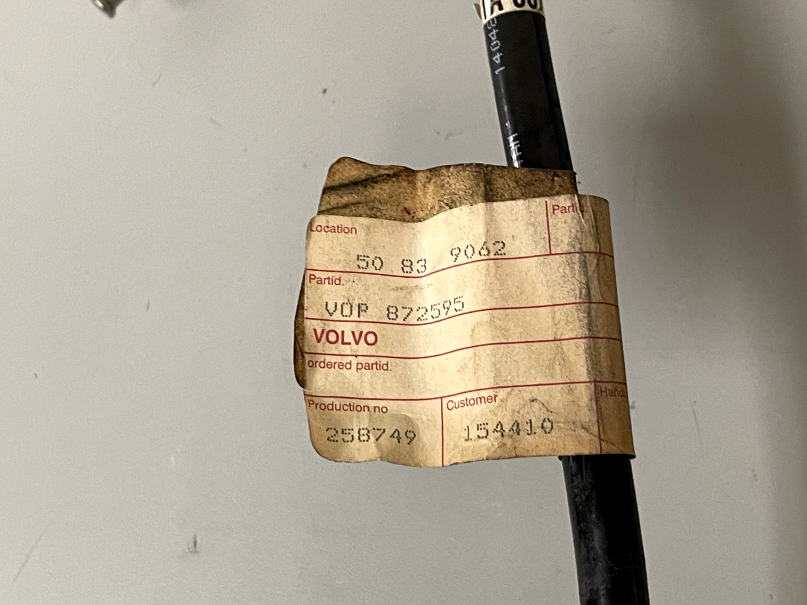 *NEW OEM* 0670  Volvo Penta Hydraulic Hose 872595