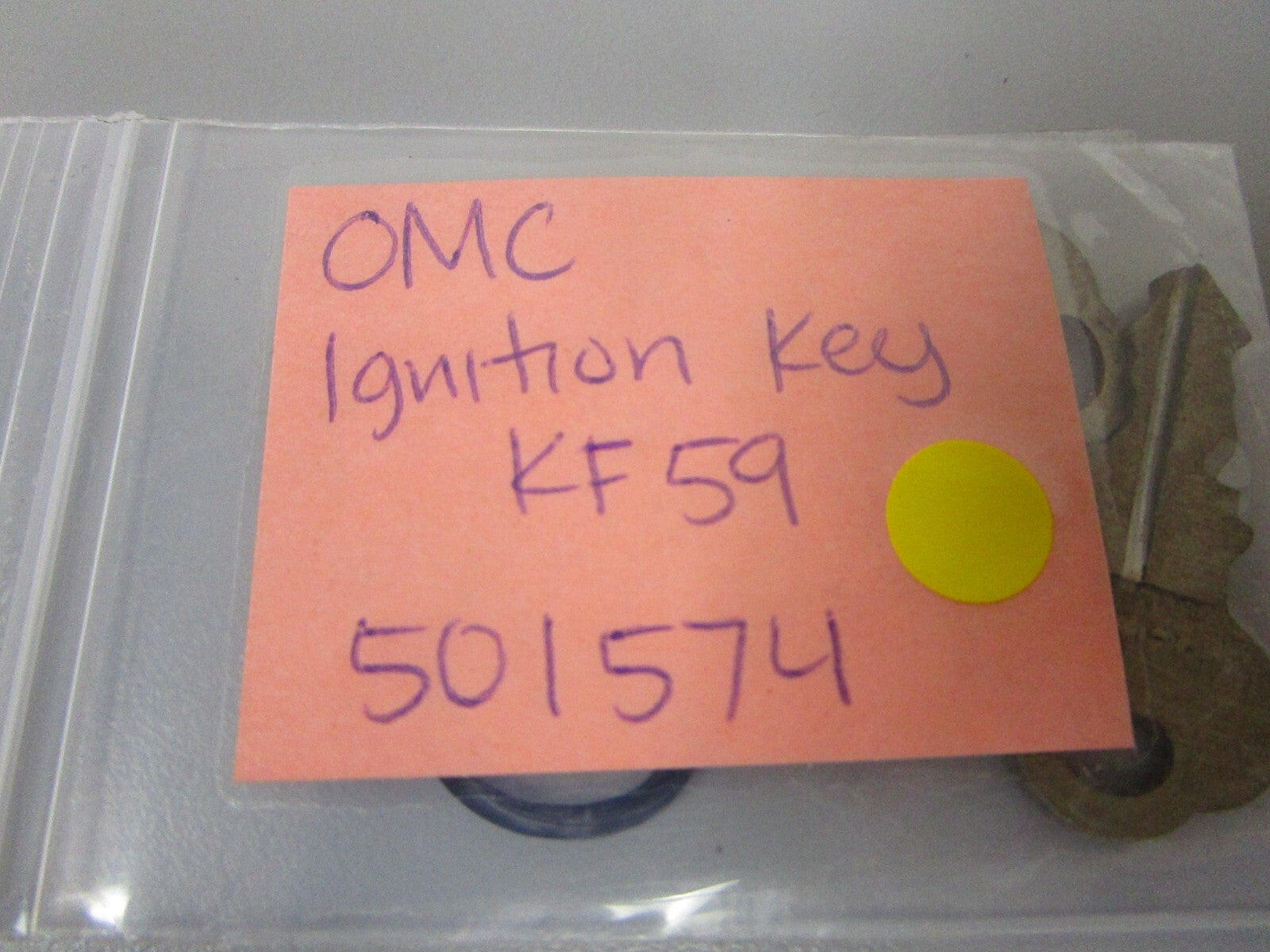 *NEW OEM* 0810 OMC Johnson Evinrude Ignition Key KF59 501574 0501574
