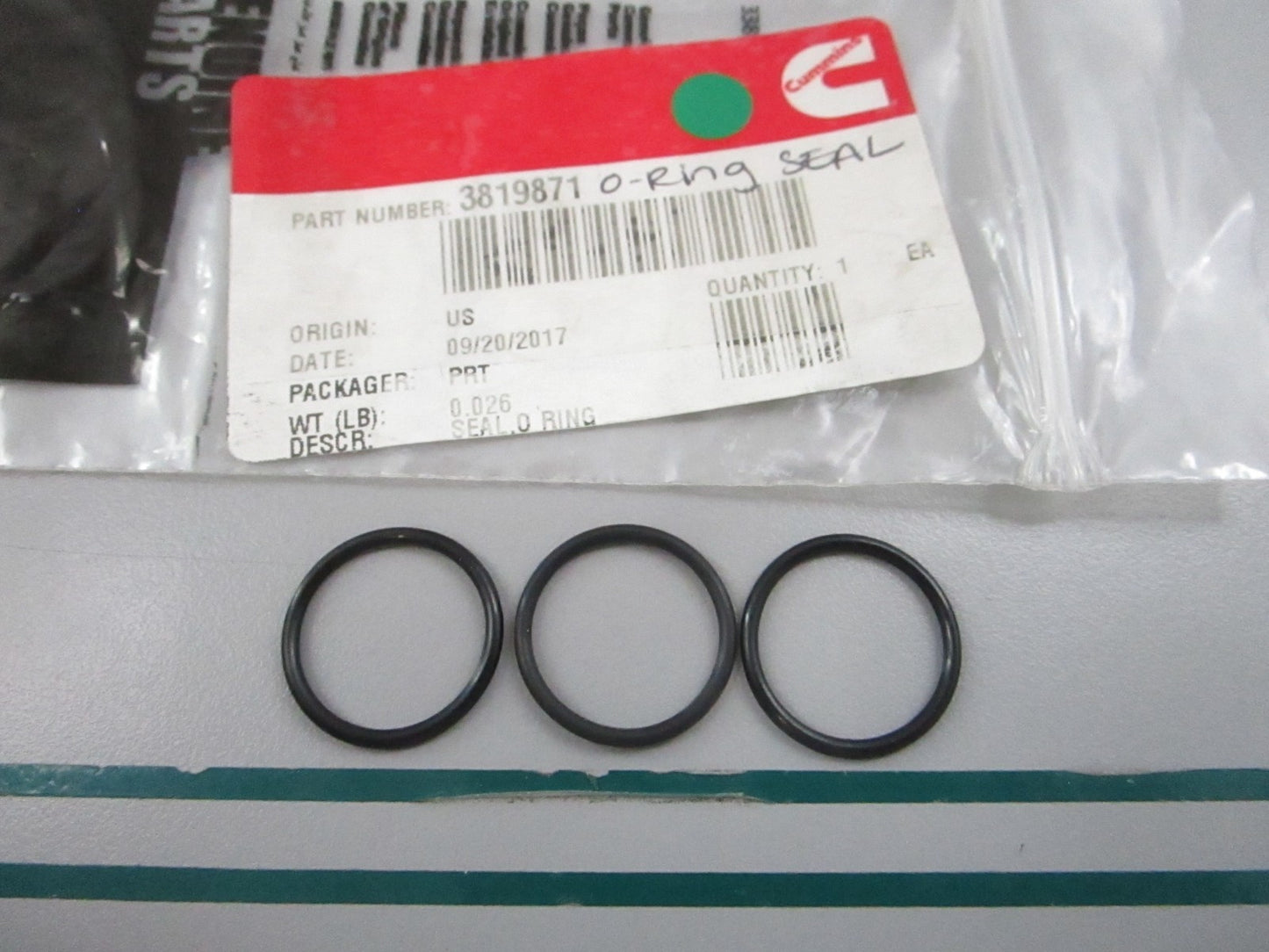 NEW OEM (LOT OF 3) 3819871 Cummins O-Ring Seal 0810