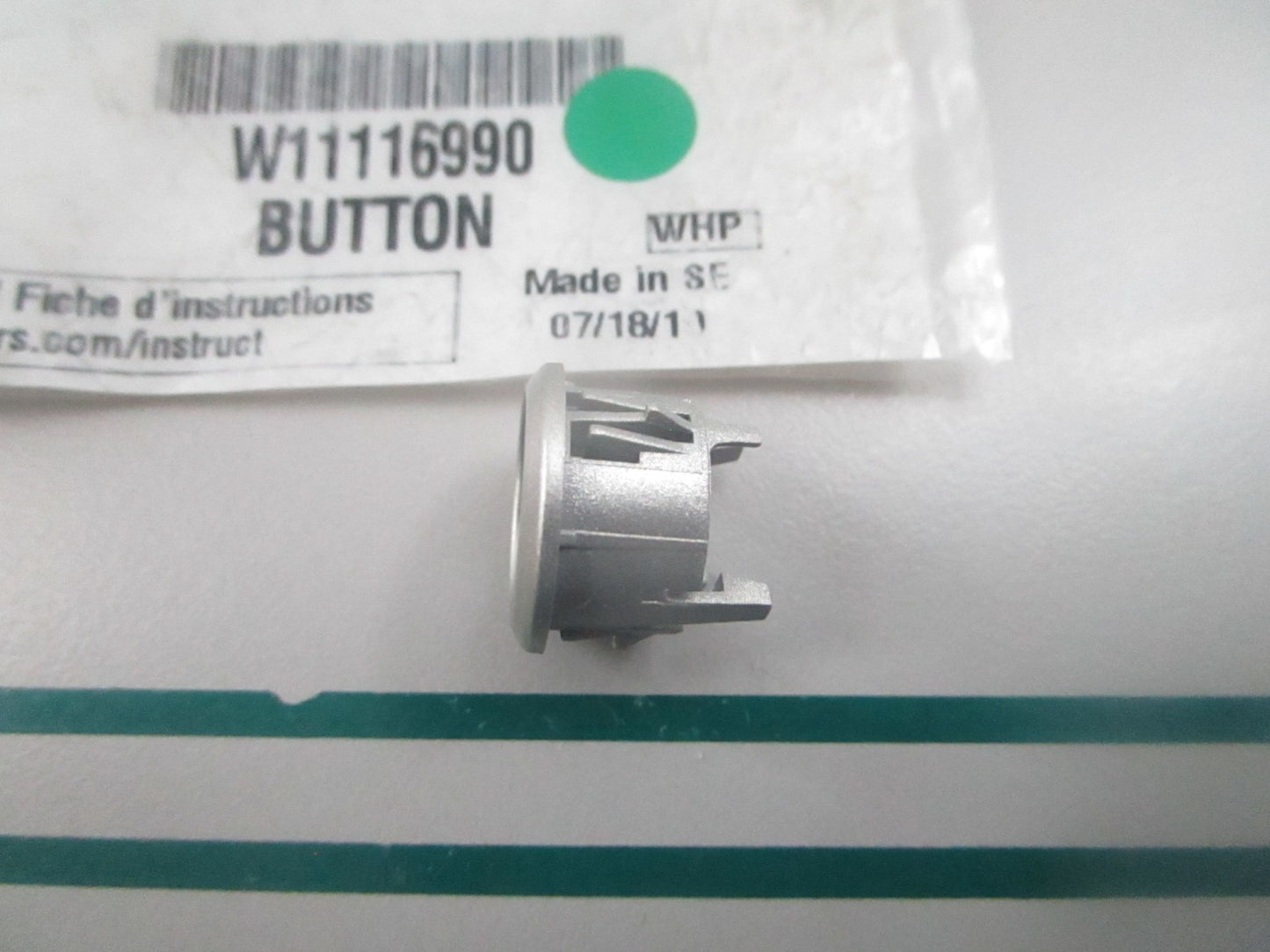 Whirlpool NEW OEM Microwave Button Holder W11116990 0810