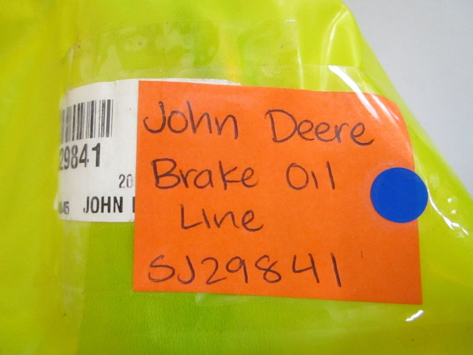 *NEW OEM* 0820 John Deere Brake Oil Line SJ29841