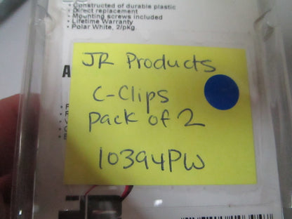 *NEW* 0810 JR Products C-Clips 2 Pack 10394PW