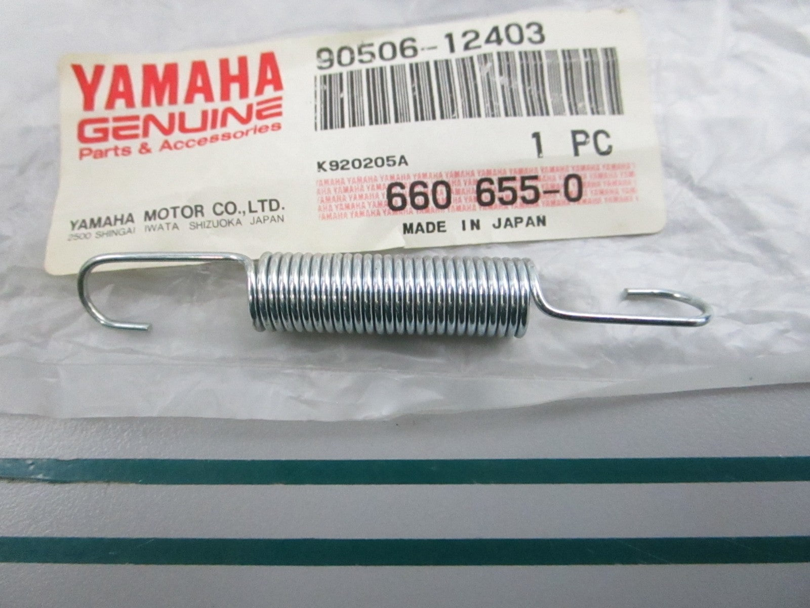 NEW OEM 90506-12403-00 Yamaha Tension Spring 0810