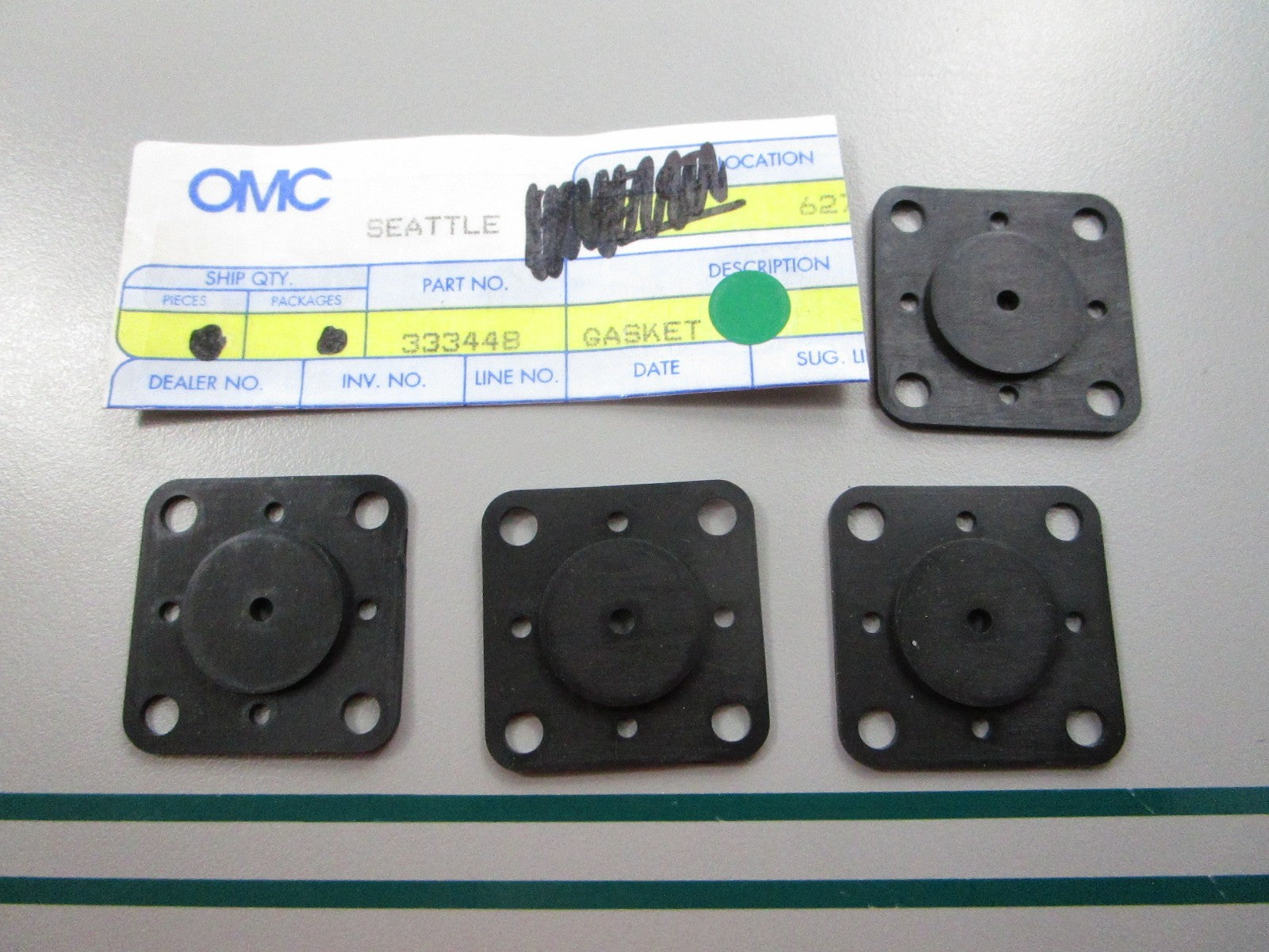 NEW OEM (LOT OF 4) 333448 0333448 OMC Johnson Evinrude Gasket 0810