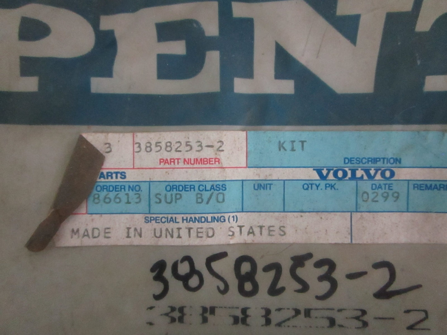 NEW OEM 3858253 Volvo Penta Campaign Kit 0820