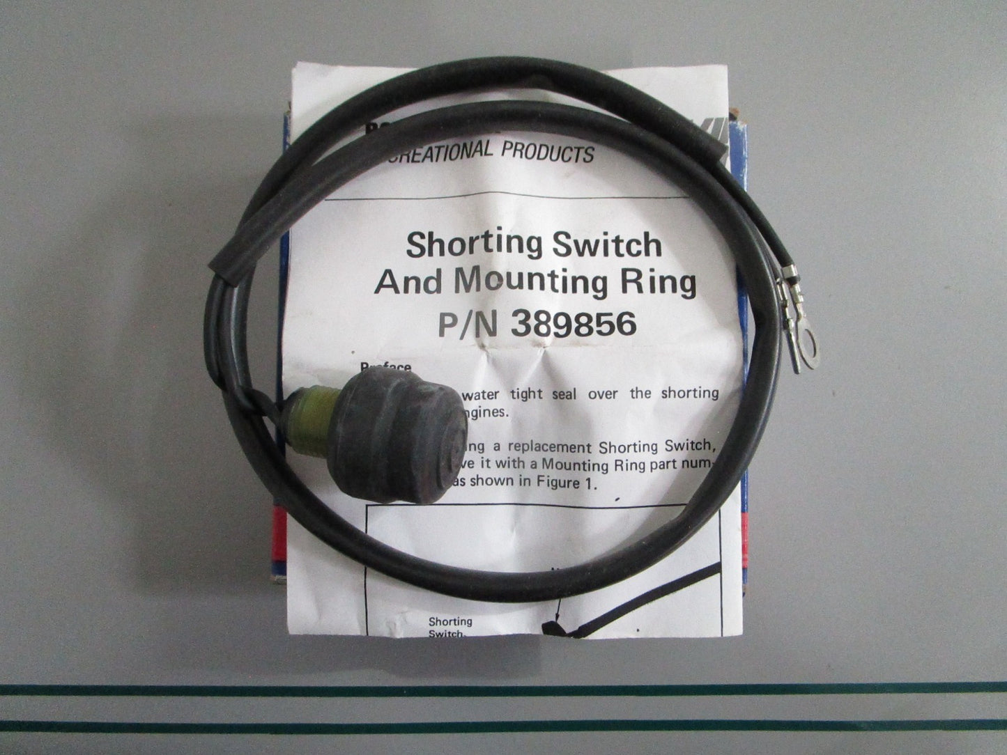 NEW OEM 389856 0389856 OMC Johnson Evinrude Switch and Ring Assy 0820