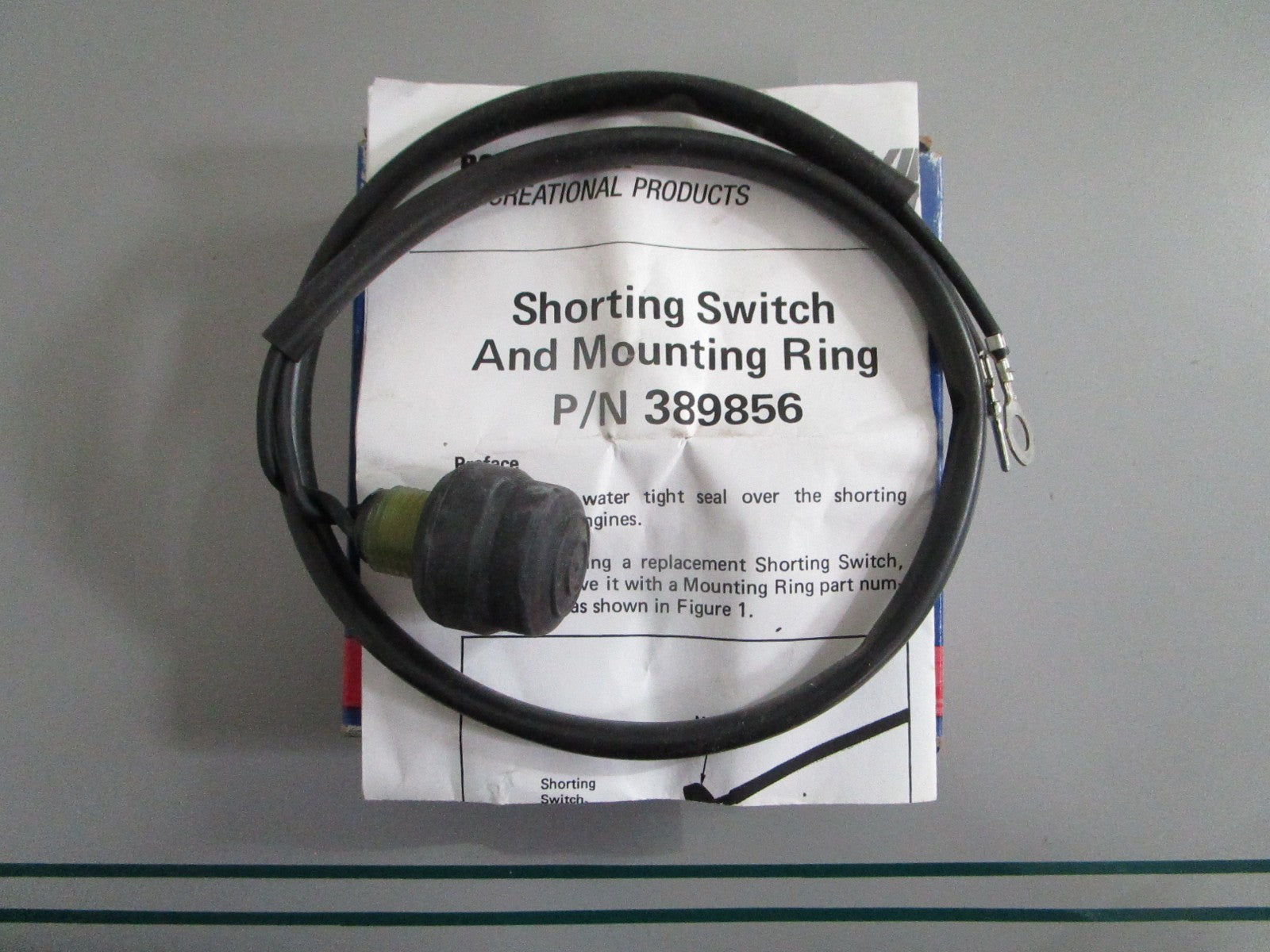 NEW OEM 389856 0389856 OMC Johnson Evinrude Switch and Ring Assy 0820