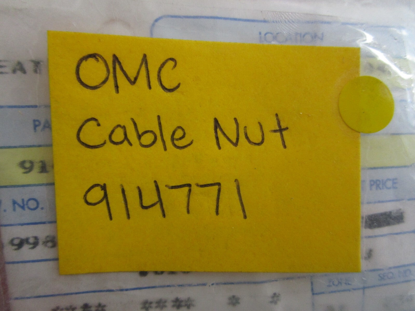 *NEW OEM* 0750 OMC Johnson Evinrude CABLE NUT 914771 0914771