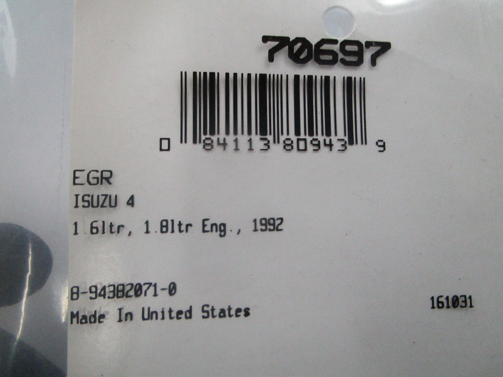 *NEW* 0810 Fel-Pro EGR Gasket 70697