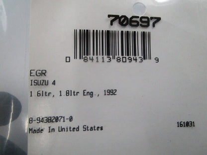 *NEW* 0810 Fel-Pro EGR Gasket 70697