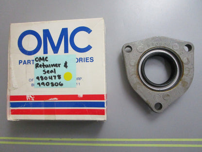 *NEW OEM* 0810 OMC Johnson Evinrude Retainer & Seal 980478 990806