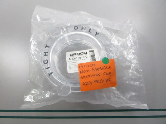 NEW OEM ARG-1501-PC Groco Non-Metallic Strainer Cap 0810