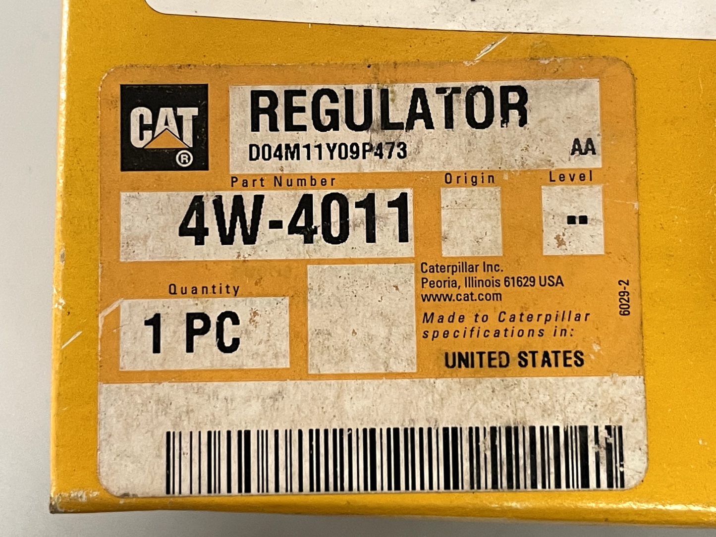 *NEW OEM* 0670 Caterpillar Thermostat Regulator 4W-4011
