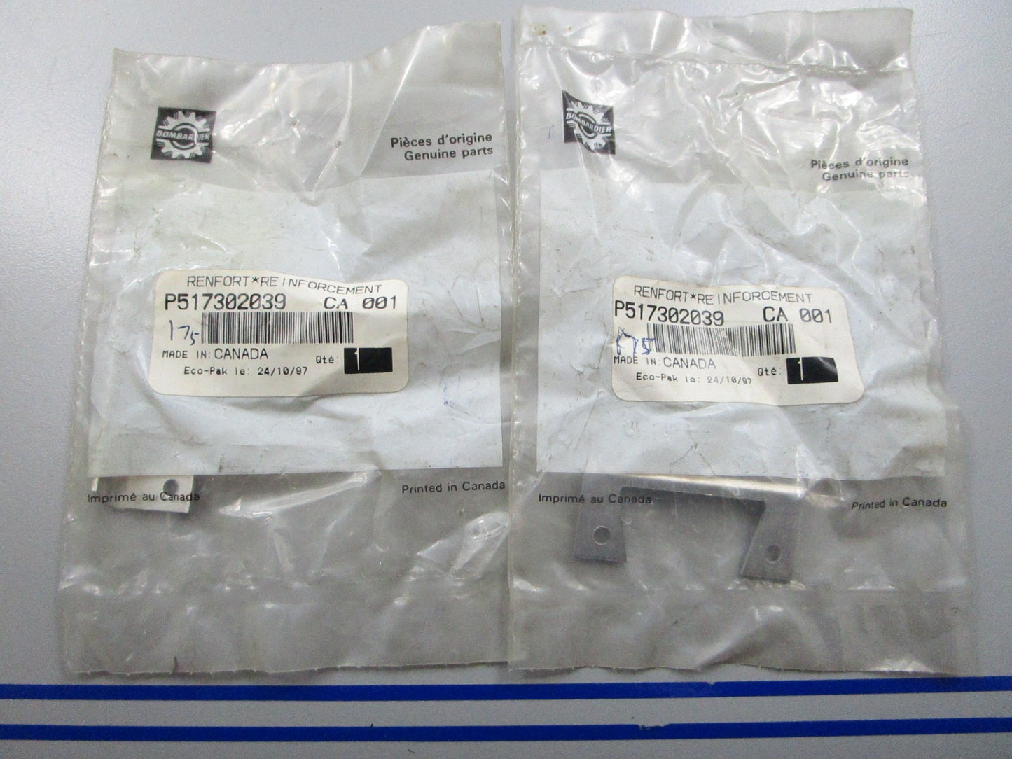 *NEW* (LOT OF 2) 0810 Ski-Doo Reinforcement 517302039