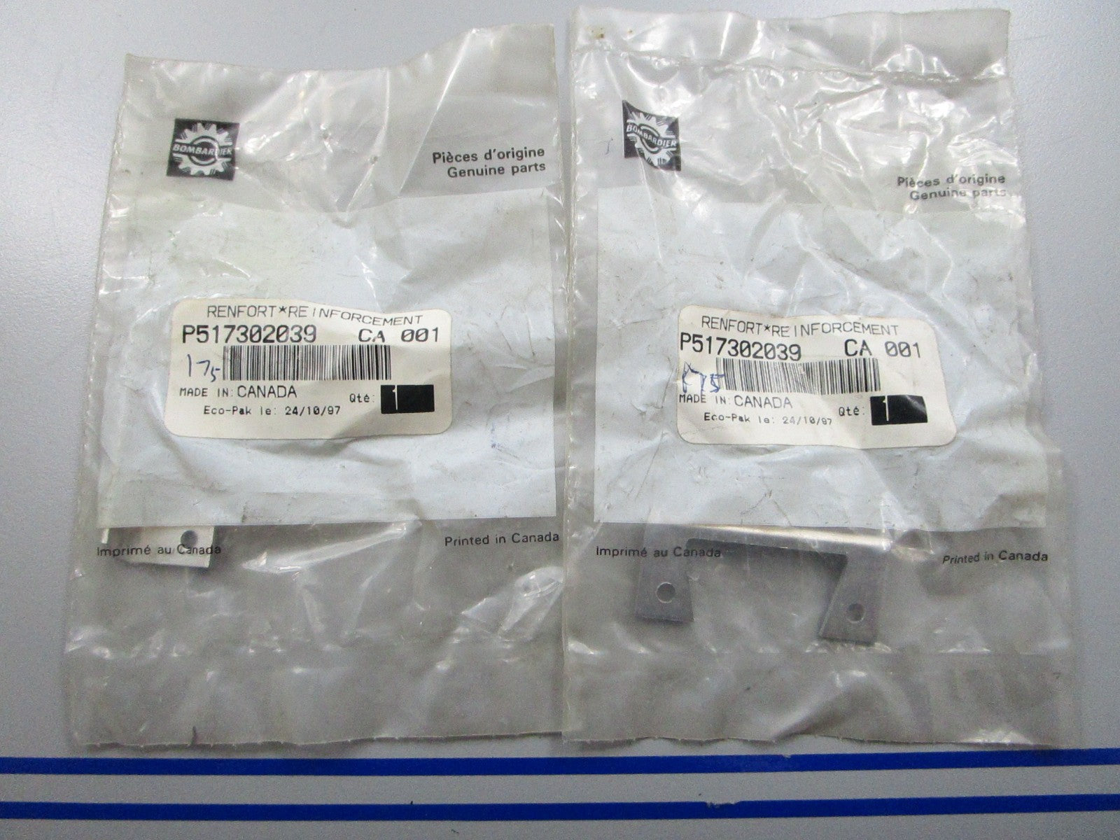 *NEW* (LOT OF 2) 0810 Ski-Doo Reinforcement 517302039