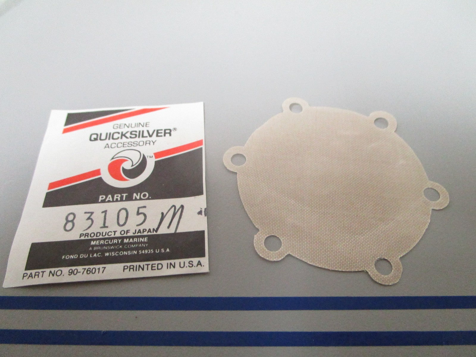 NEW OEM 83105M Mercury Quicksilver Diaphragm 0810