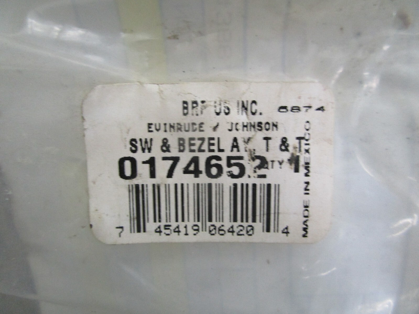 *NEW OEM* 0820 OMC Johnson Evinrude Switch & Bezel Ay 174652 0174652