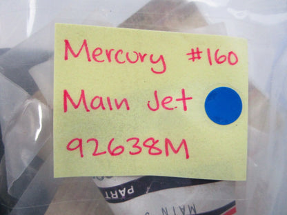 NEW OEM 92638M Mercury Quicksilver #160 Main Jet 0810
