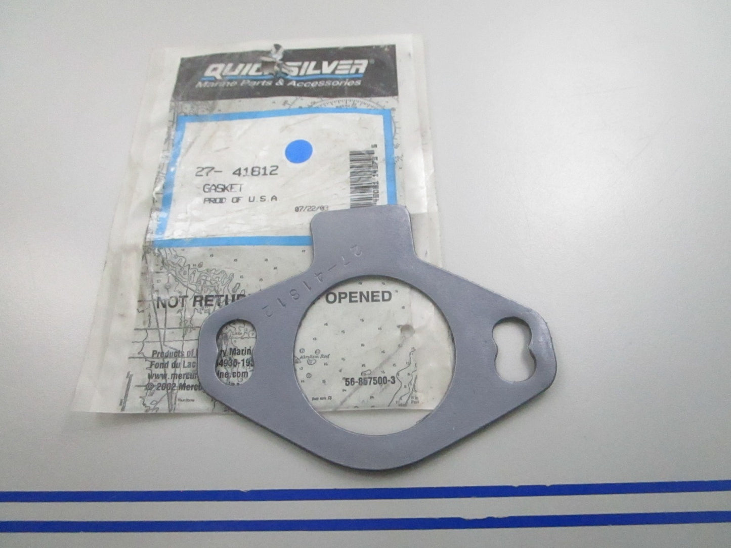 NEW OEM Mercury Quicksilver 27-41812 Gasket 0810