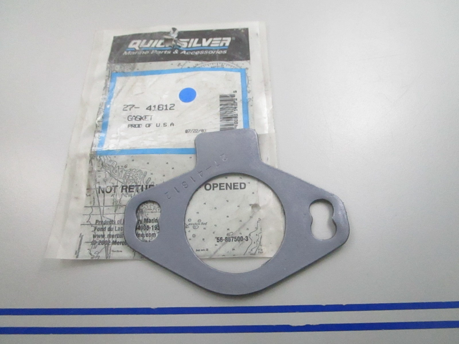 NEW OEM Mercury Quicksilver 27-41812 Gasket 0810
