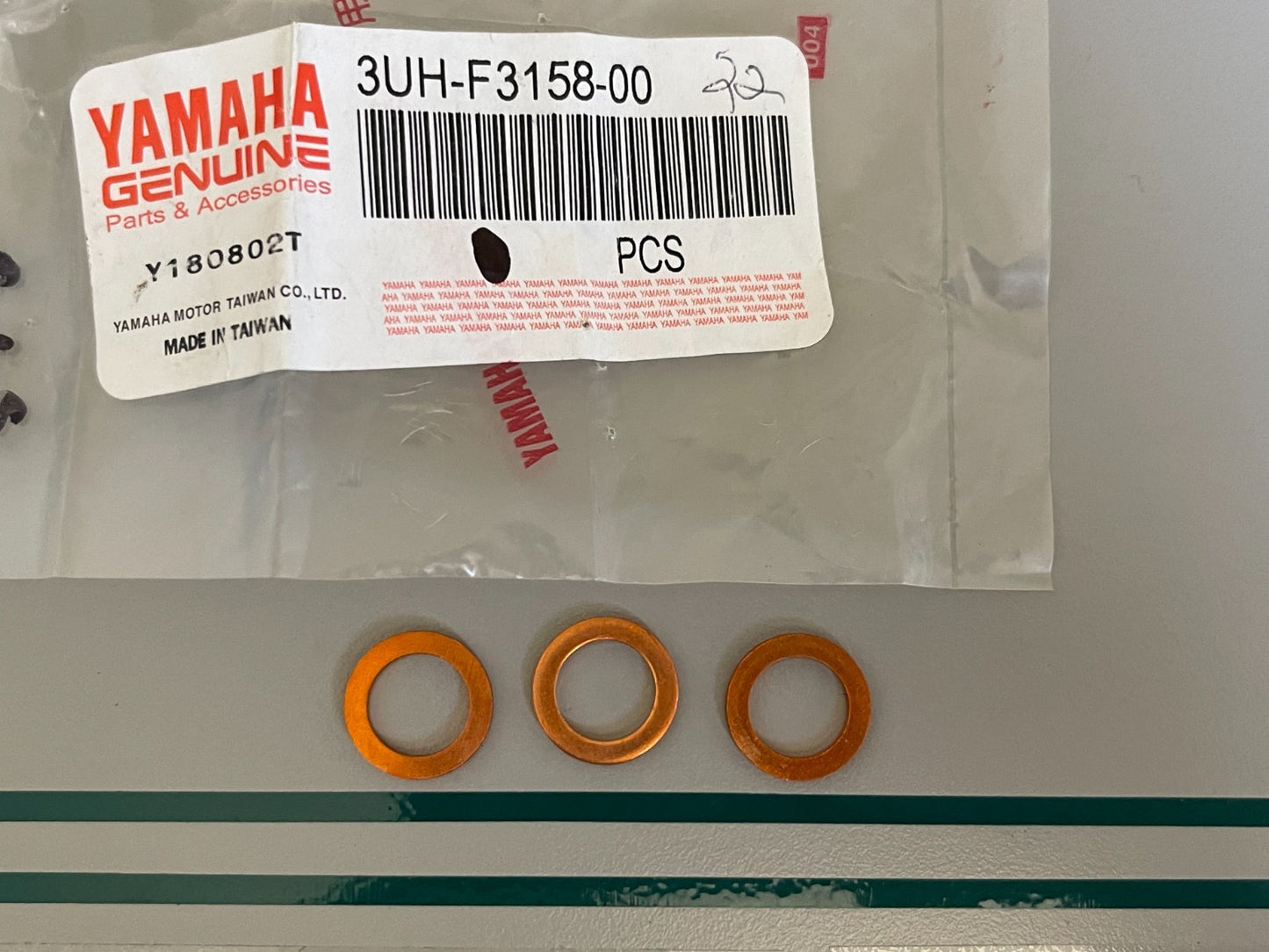 NEW OEM (LOT OF 3) 3UH-F3158-00-00 Yamaha Washer 0810