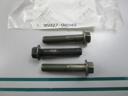 NEW OEM (LOT OF 3) 95027-08040-00 Yamaha Bolt 0810