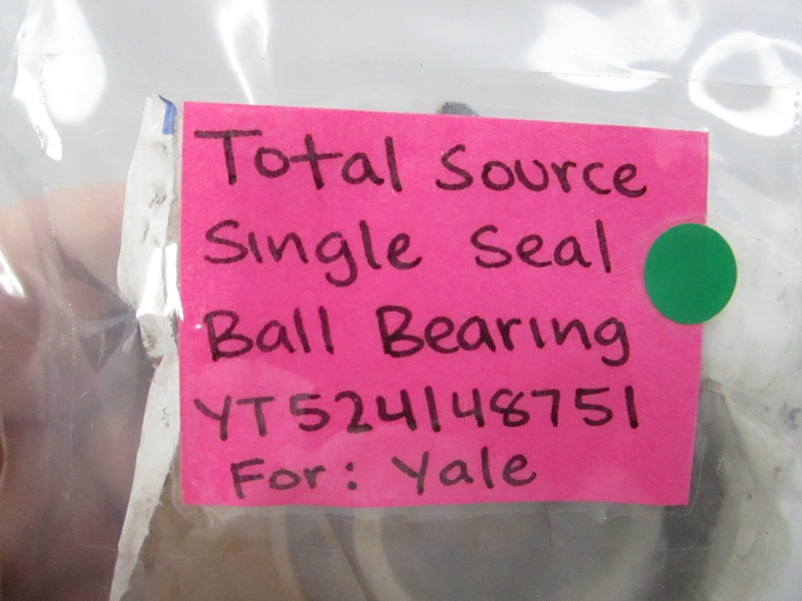 NEW YT524148751 For: Yale Total Source Single Seal Ball Bearing 0810