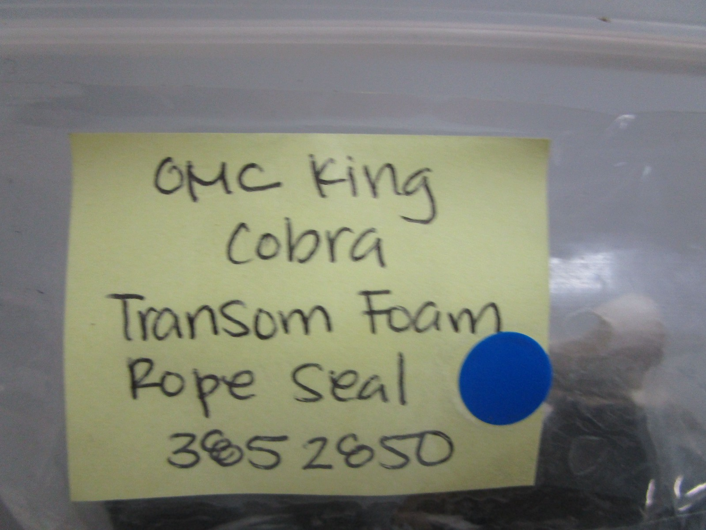 *NEW OEM* 0770 OMC King Cobra Transom Foam Rope Seal 3852850 03852850