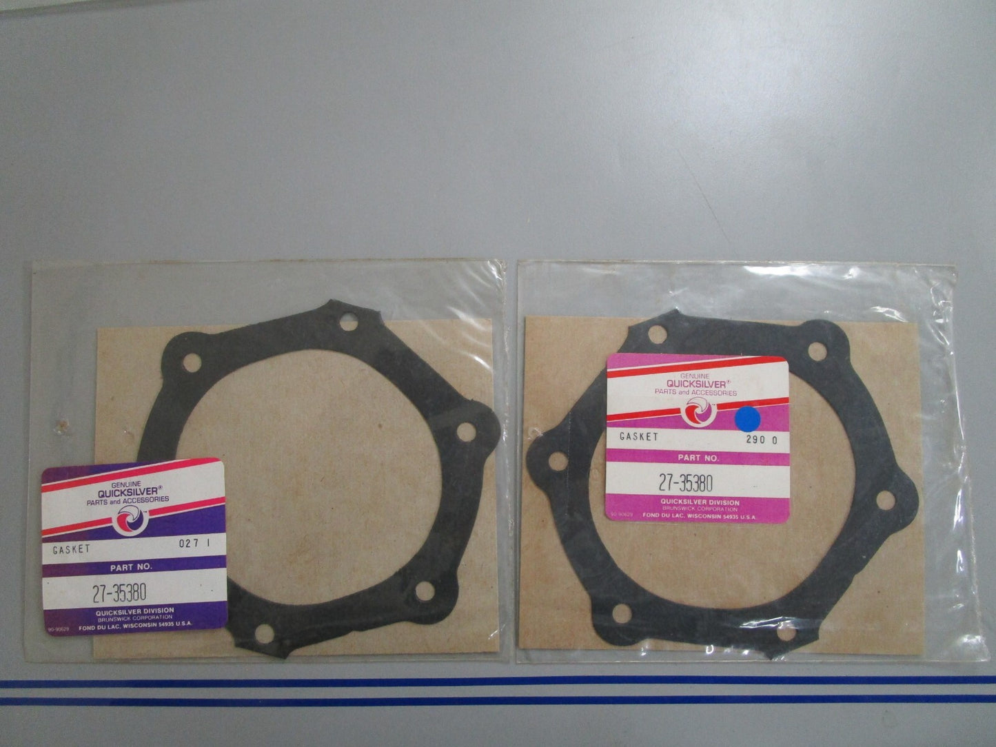 *NEW OEM* (LOT OF 2) 0810 Mercury Quicksilver Gasket 27-35380
