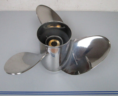 *NEW OEM* 0720 Yamaha 3 Blade Stainless Steel 14 ½ x 21 Propeller 66K-45976-B0