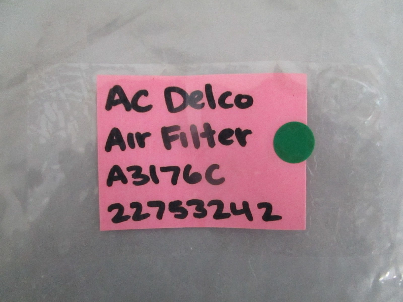 NEW OEM A3176C 22753242 AC Delco Air Filter 0820