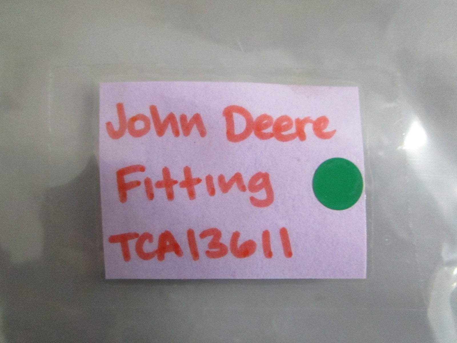 NEW OEM TCA13611 John Deere Fitting 0820