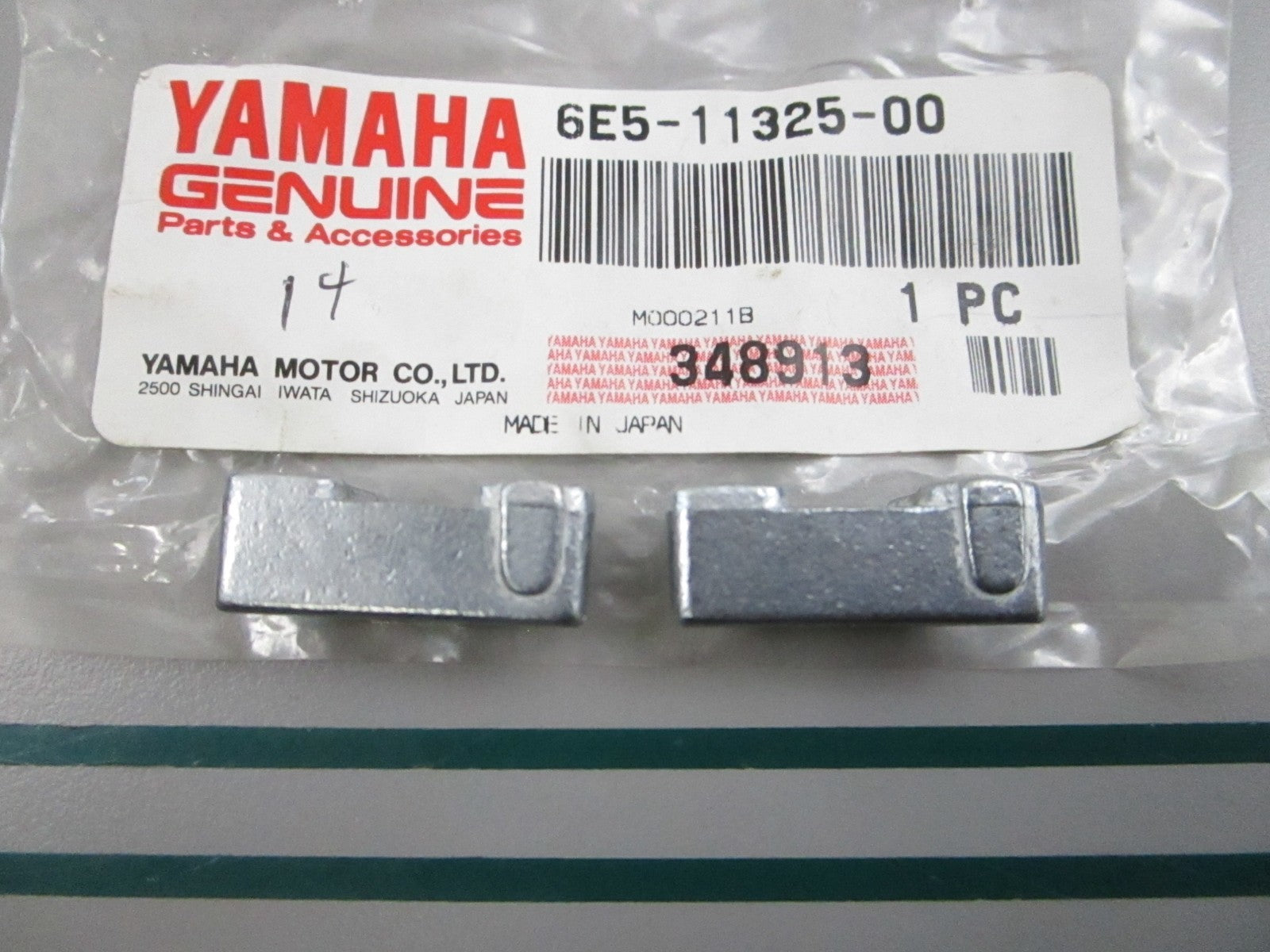 NEW OEM (LOT OF 2) 6E5-11325-00-00 Yamaha Zinc Anode 0810